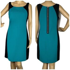 B. Smart Color block Sleeveless Dress Sz 12